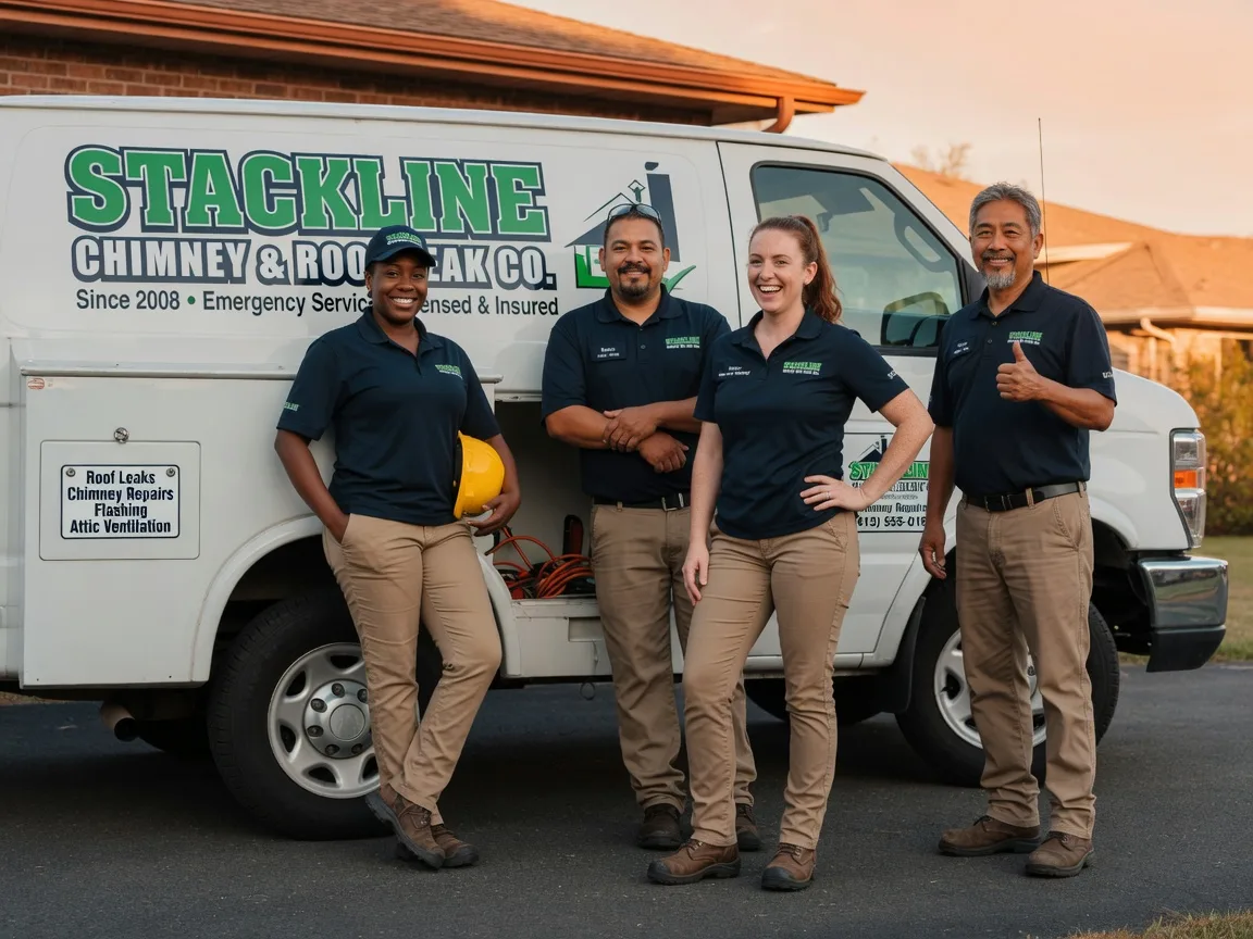 Chimney flashing repair company in Lucas, KS